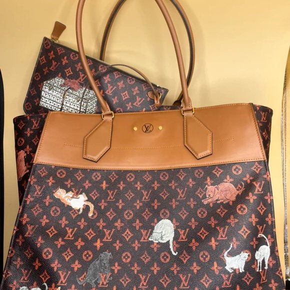 ❌ Sold ❌RARE Louis Vuitton City Steamer Cabas XXL Catogram limited edition - Picture 7 of 13